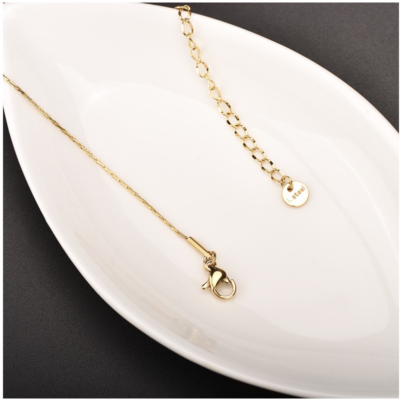 Dây Chuyền Titan Ko Han Rỉ Mặt Trái Châu TT 4050