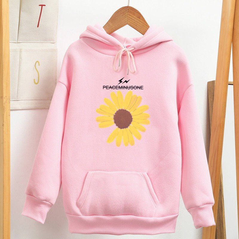 ÁO KHOÁC HOODIE NỮ UNISEX IN HÌNH BÔNG CÚC CHẤT LIỆU NỈ MỀM MỊN THOÁNG MÁT GIỮ ẤM CHO CƠ THỂ RẤT TỐT