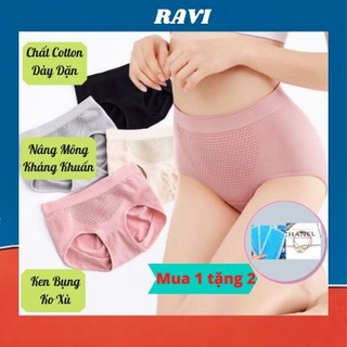 Quần Lót Nâng Mông Kháng Khuẩn Chip Nữ Cạp Cao-Sịp Nữ Cotton Co Giãn 4 Chiều Có Túi Zip