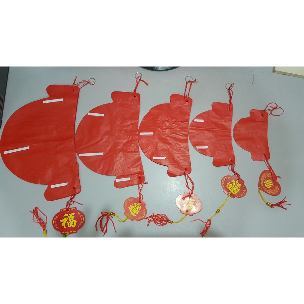 Đèn lồng đỏ Nilon chữ Phúc 30cm/25cm/20cm treo trang trí Tết - đèn lồng chống nước