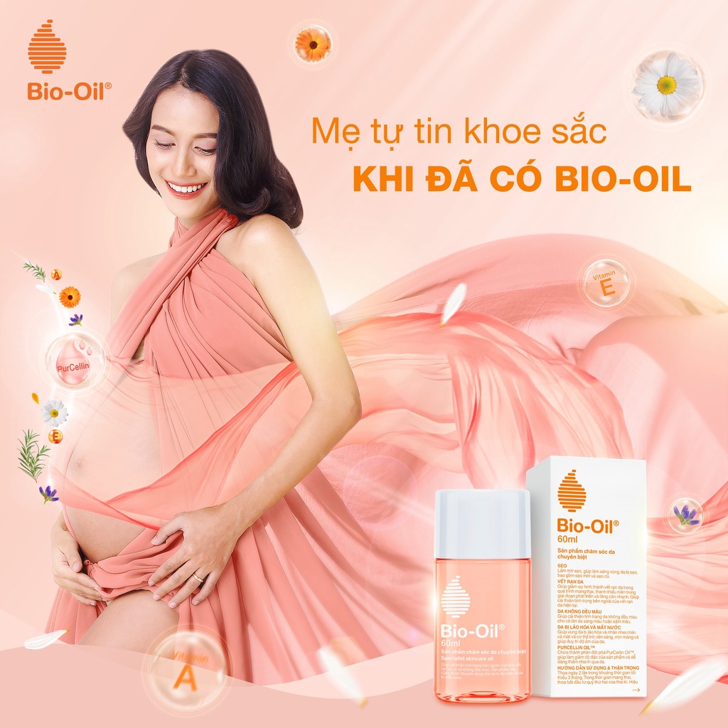 - BIO-OIL SKINCARE OIL 125ML (Chai/125ml) - Dầu Chăm Sóc Da Bio-Oil Giúp Giảm Rạn Da, Mờ Sẹo, Đều Màu Da