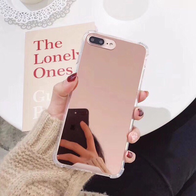 Ốp lưng Mirror Casing iPhone 8 Plus X XR Xs Max 10 6 6s 7 plus Shockproof Soft TPU Phone Protect Case Cover