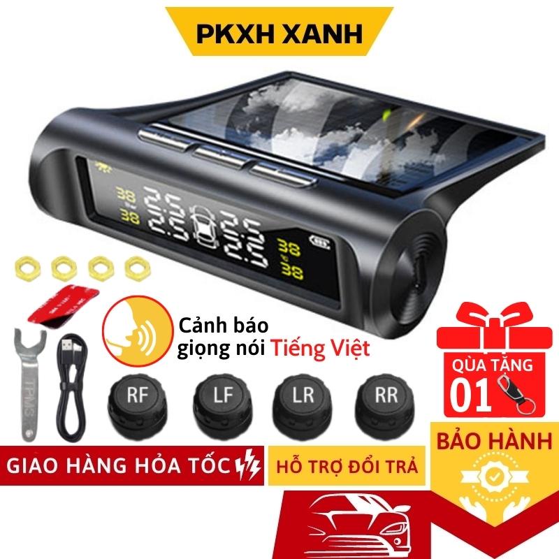 Cảm Biến Áp Suất Lốp Ô Tô Xe Hơi Gắn Ngoài Cao Cấp Màn Hình LCD Hỗ Trợ Năng Lượng Mặt Trời Tuổi Thọ Pin 5 BT12 Tháng