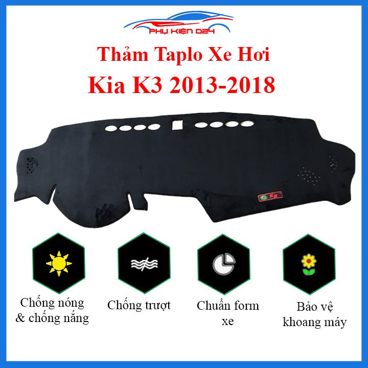 Thảm taplo K3 2013-2014-2015-2016-2017-2018 chống nắng nóng làm mát xe mở rộng tầm nhìn