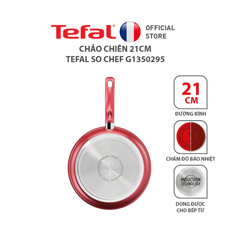 [Mã LIFEHL25 giảm 10% đơn 350K] Combo Tefal So Chef Chảo chiên 21cm &amp; Nồi 22cm &amp; Chảo chiên sâu lòng 24cm