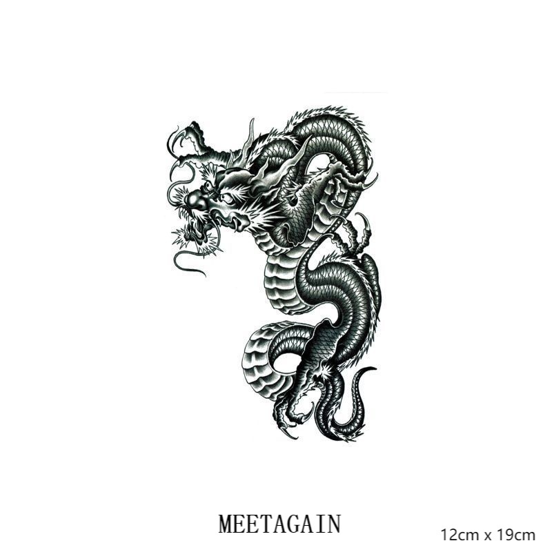 【MEET Magic Tattoo】Hình xăm dán tạm thời không thấm nước cao cấp 12x19cm đến 15 ngày Xl-003