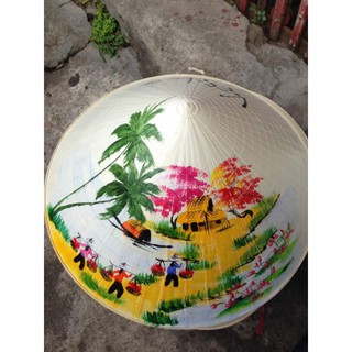 Combo 10 nón lá vẽ tranh đẹp