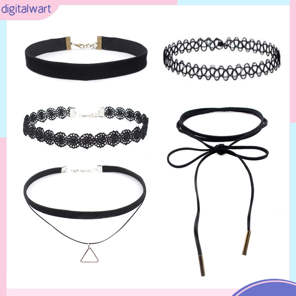 Set 5 vòng cổ choker cá tính quyến rũ thời trang dành cho nữ