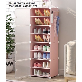 tủ giày kệ giày 4 ô 8 ngăn giá rẻ