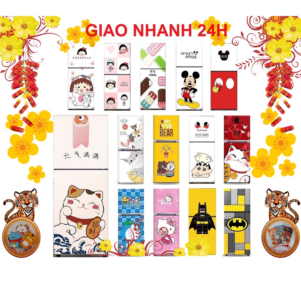 DECAL DÁN TỦ LẠNH (chủ đề CUTE KIDS) - Trang trí nhà cửa - Decor nhà - HÀNG BÁN CHẠY | BigBuy360 - bigbuy360.vn