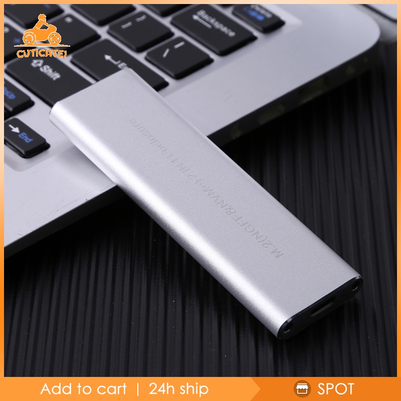 [CUTICATE1] M.2 NVME SSD SATA Enclosure Adapter USB C Case Dual Protocol | BigBuy360 - bigbuy360.vn