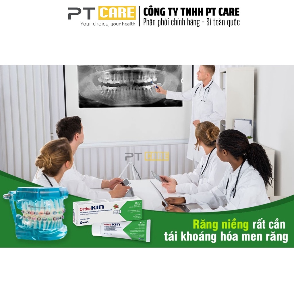 PT CARE | Kem Đánh Răng Dành Cho Răng Niềng Ortho Kin 75ml