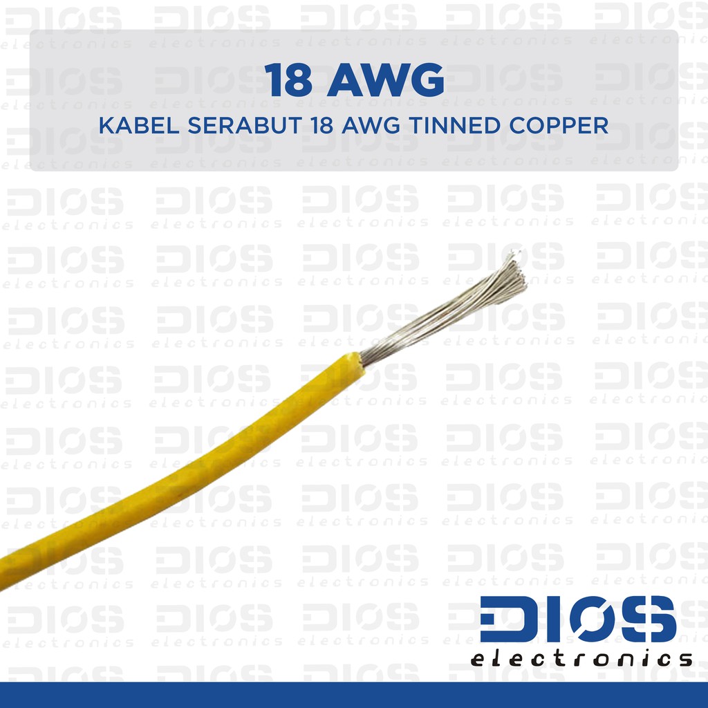 Dây Cáp Đồng 18 Awg Màu Vàng / Trắng