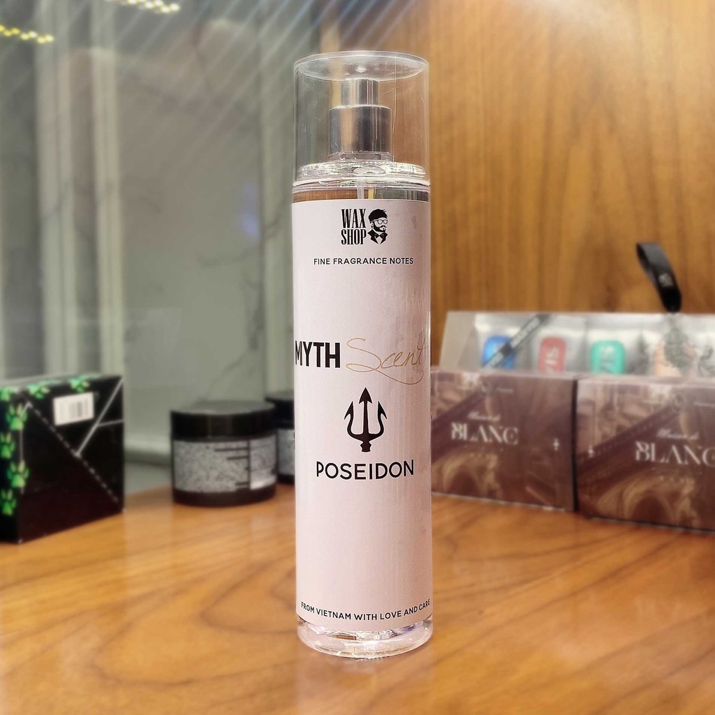 Xịt Thơm Body Mist Poseidon - Myth Scent Cho Nam ⚡Siêu Thơm⚡ Giữ Mùi 12H, Chính Hãng, Nam Tính, Nước Hoa Giá Rẻ - Waxsho