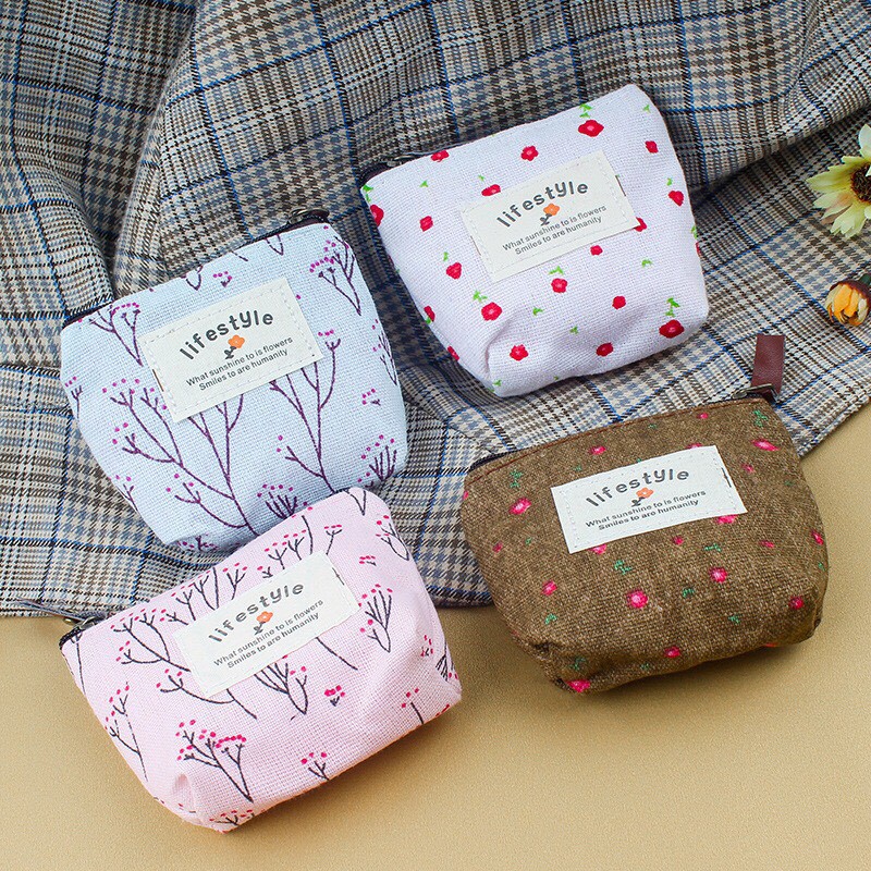 Z0560 Ví Mini Hoa Nhí Xinh Xắn Bukao