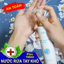 Gel rửa tay khô sát khuẩn pizu chai 150ml