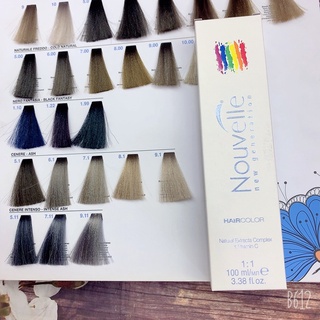 Màu nhuộm tóc tông nâu khói sáng Ý Nouvelle Mả 5.1 6.1 7.1 8.1 9.1 5.11 7.11 9.11