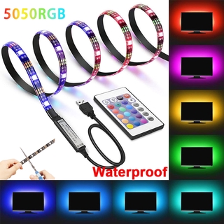 Dây Đèn Led 5050 Rgb Usb 7 Màu Thay Đổi 5050 Kèm Điều Khiển Từ Xa