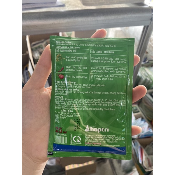 Agri Life 100SL Hơp Trí gói 25ml Chuyên Gia Diệt Khuẩn - Trừ bệnh và nấm hại trên cây trồng