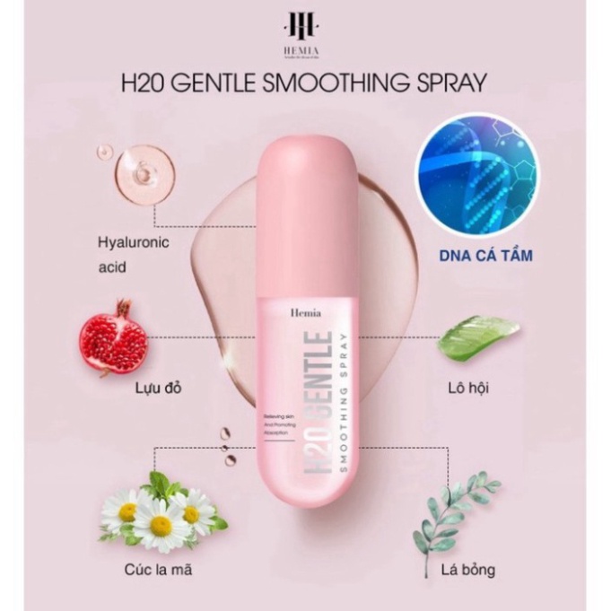 XỊT KHOÁNG HEMIA - XỊT GIỮ MAKEUP (Mỹ phẩm hàn quốc HEMIA)
