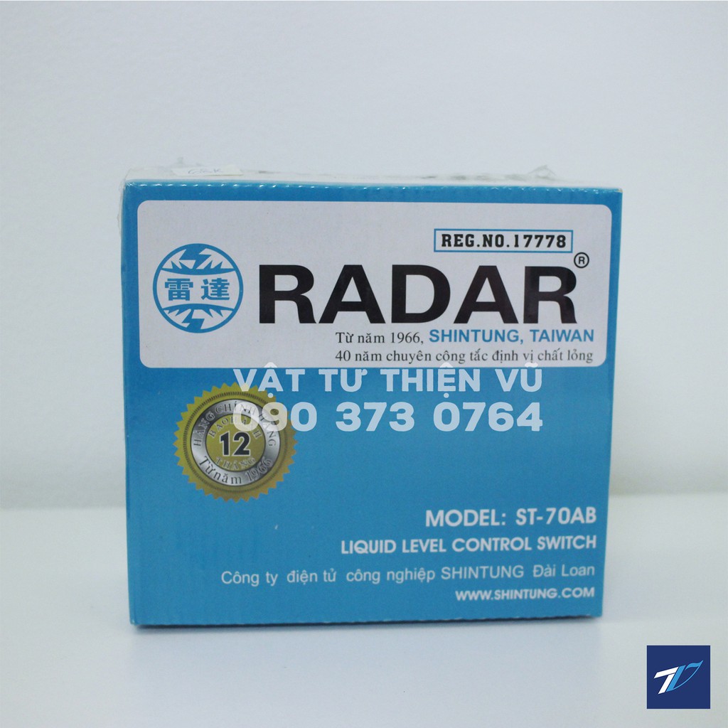 Phao điện thông minh RADAR/ Phao điện ngắt mở nước lên bồn cao tự động/ Vật tư Thiện Vũ