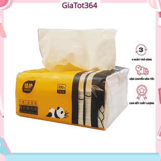 Giấy ăn gấu trúc Panda gói 300 tờ siêu dai hàng đẹp hai cây tre
