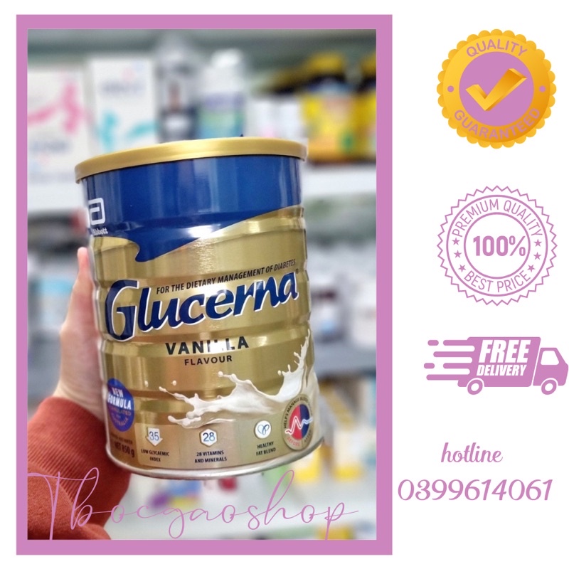 [HSD 2023] Sữa tiểu đường Glucerna Úc 850gr dinh dưỡng hợp lý cân đối cho người tiểu đường (mẫu mới nhất)