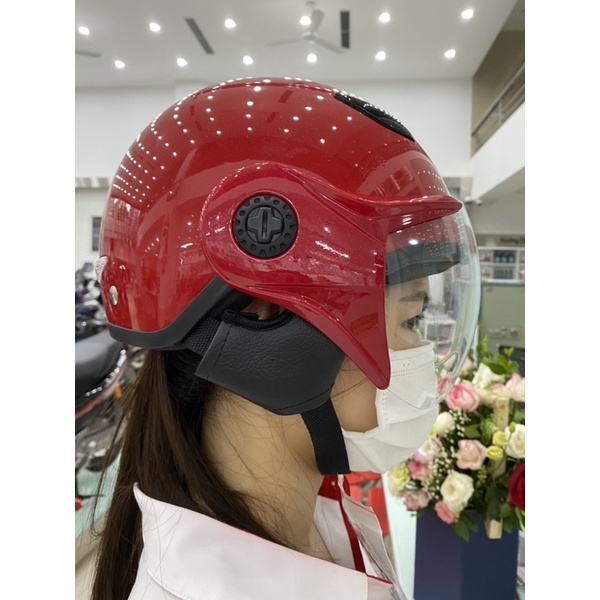 Mũ bảo hiểm nửa đầu có kính New Scooter Honda chính hãng