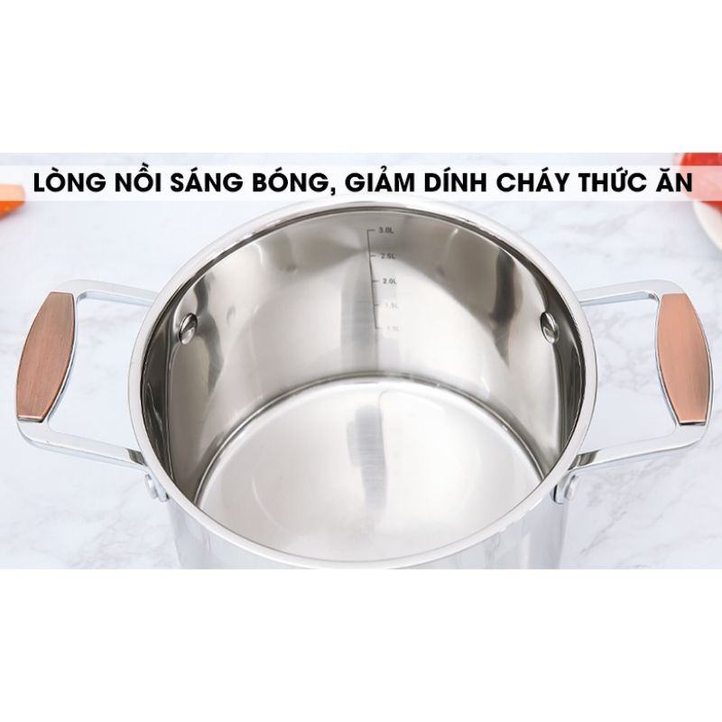 Nồi inox 5 lớp cao cấp của kangaroo kg3cs222