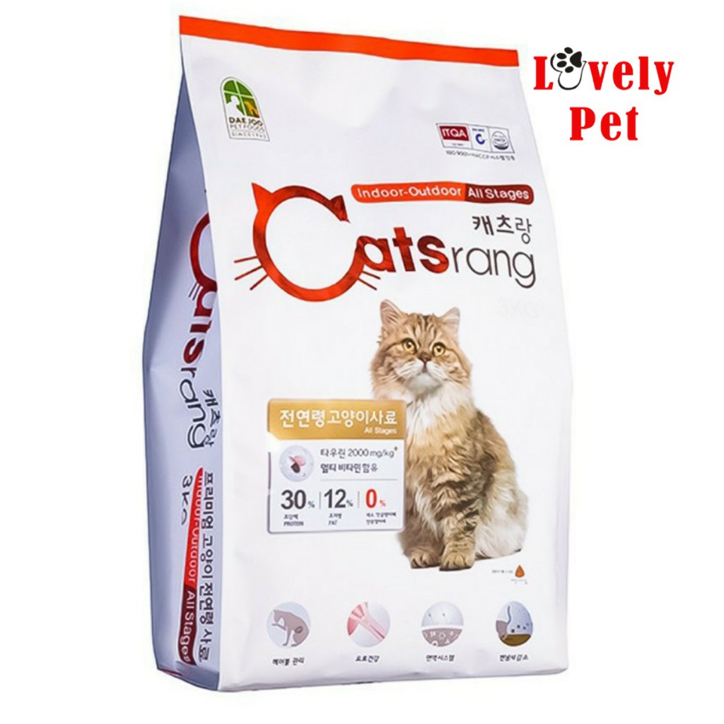Thức Ăn Hạt Cho Mèo CatsRang 1kg, 500gr - LovelyPet68