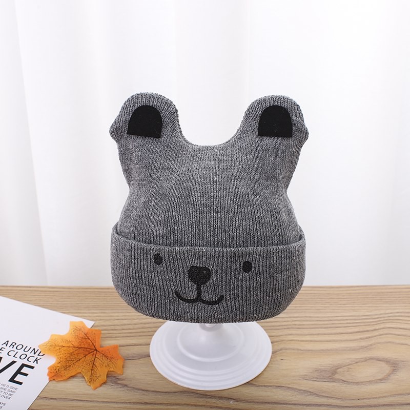 Nón len tai gấu dễ thương