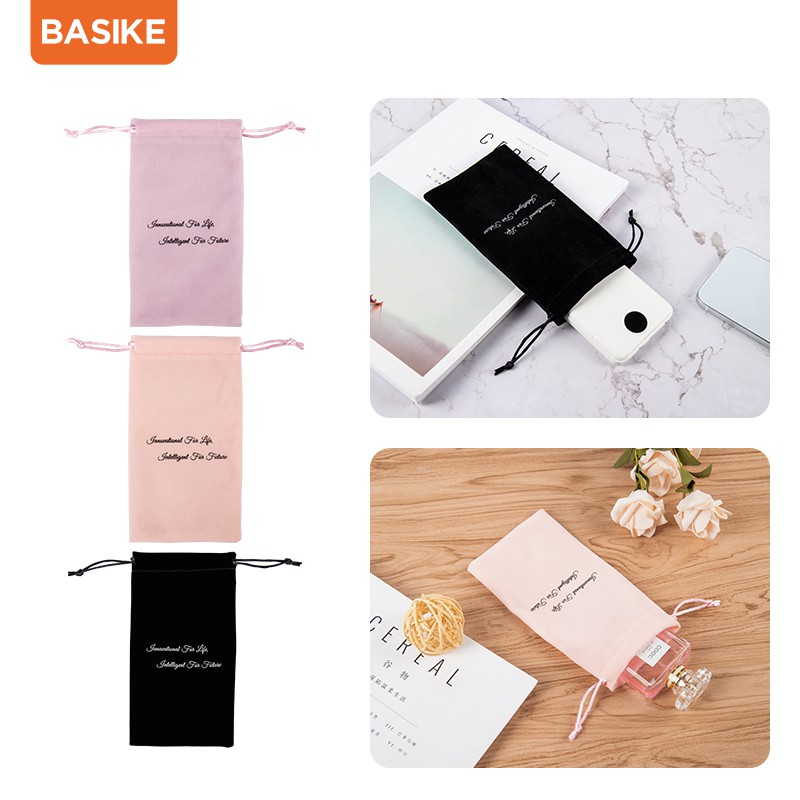 Túi Đựng Đồ BASIKE-C08 Cotton Phối Vải Nhung Sức Chứa Lớn