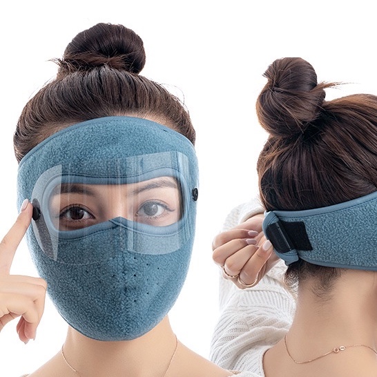 Mũ Trùm Đầu Kèm Mặt Nạ Bảo Vệ Toàn Diện Chống Lạnh Tiện Dụng Cho Nam