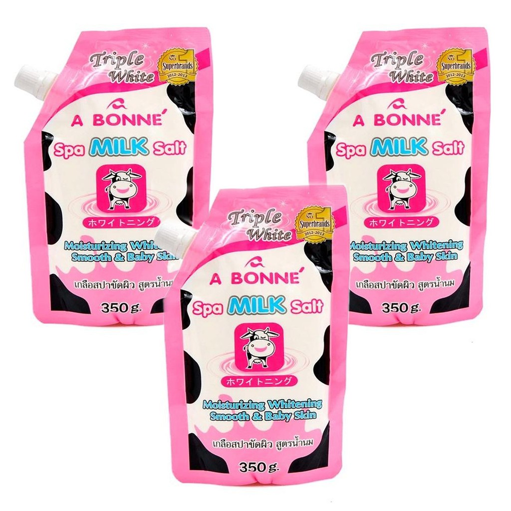 Muối tắm sữa bò A Bonne Spa Milk Salt 350gr Thái Lan - tẩy tế bào chết