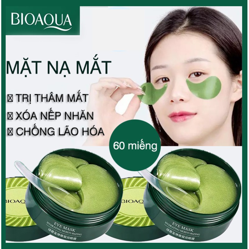 Mặt nạ mắt chính hãng Bioaqua hộp 60 miếng giảm quầng thâm, ngừa lão hóa | BigBuy360 - bigbuy360.vn