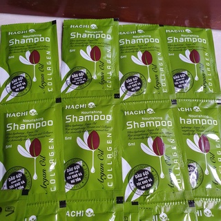  Dầu gội và dầu xả dây  6g x 12 gói   Hachi ngăn rụng phục hồi trị gàu 