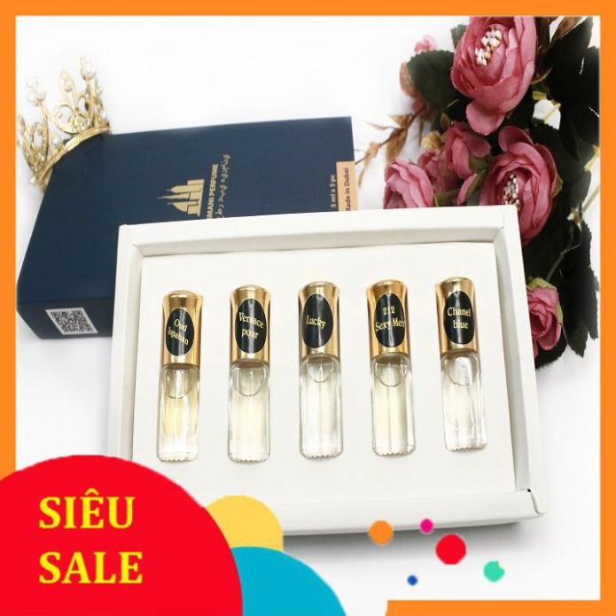 TINH DẦU NƯỚC HOA SET 5 MÙI CAO CẤP DÙNG CHO NAM & NỮ - HƯƠNG THƠM LÔI CUỐN, QUYẾN RŨ, LỊCH LẴM, NGỌT NGÀO | BigBuy360 - bigbuy360.vn