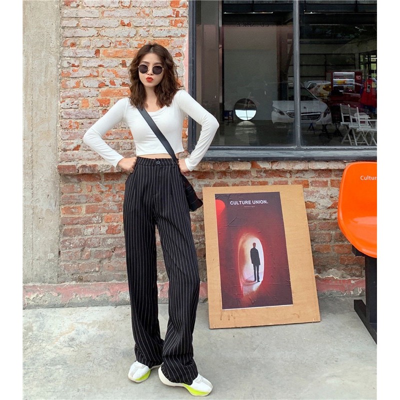 Quần Dài Sọc Trắng