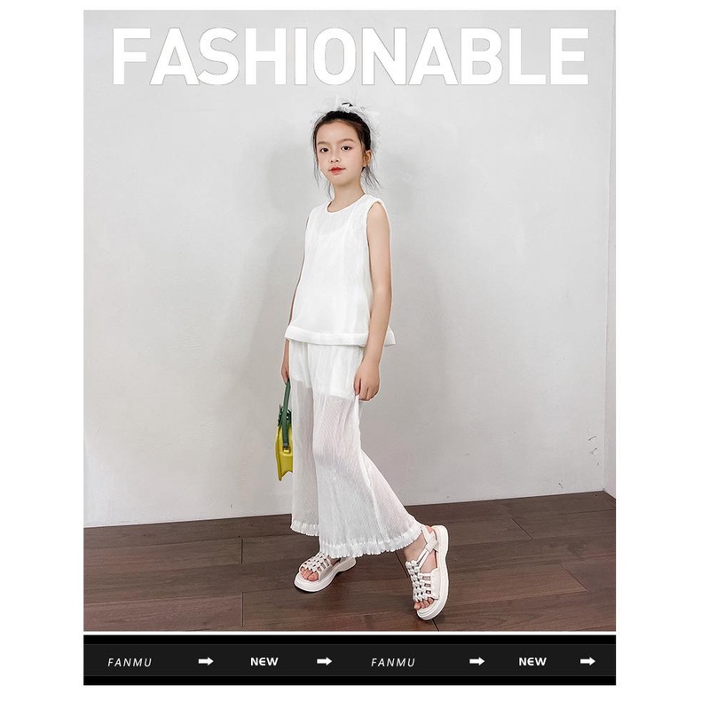 Sandal bé gái đi học đi chơi quai sợi tết chắc chắn phong cách thời trang Hàn Quốc [SDG27]