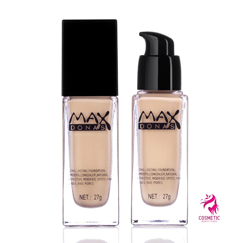 Kem Nền Maxdonas Silky Hydrating Foundation Liquid Moisturising 27g Che Khuyết Điểm P474