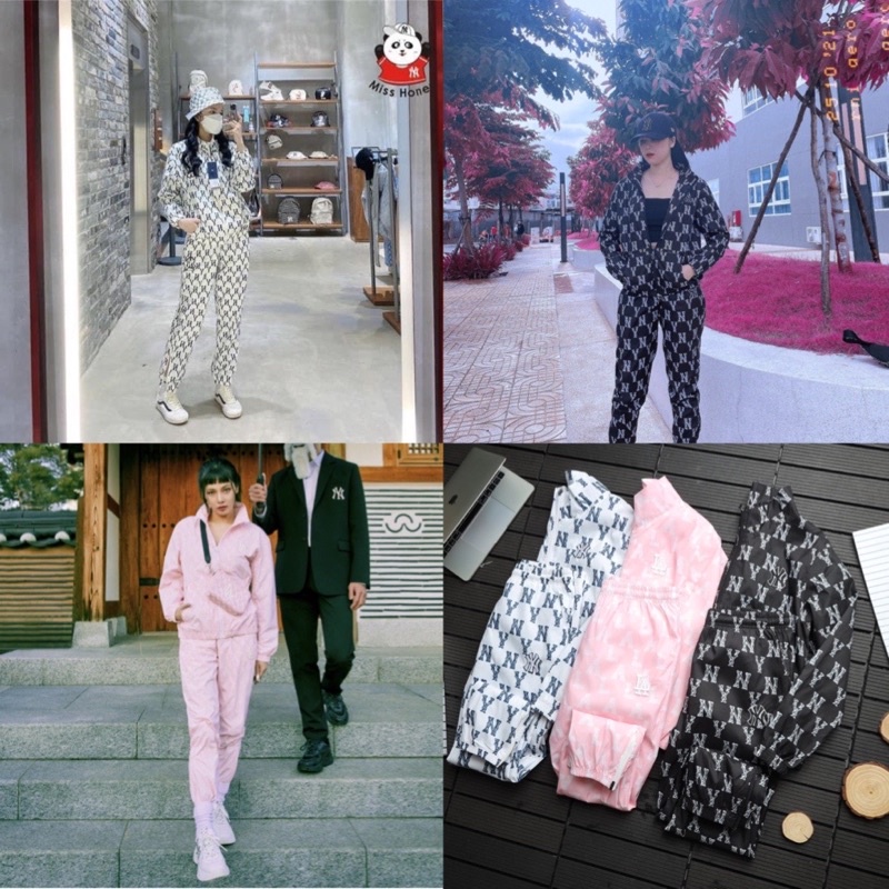(ảnh thật) Set gió nữ M/ LB monogram hàng chuẩn 1:1