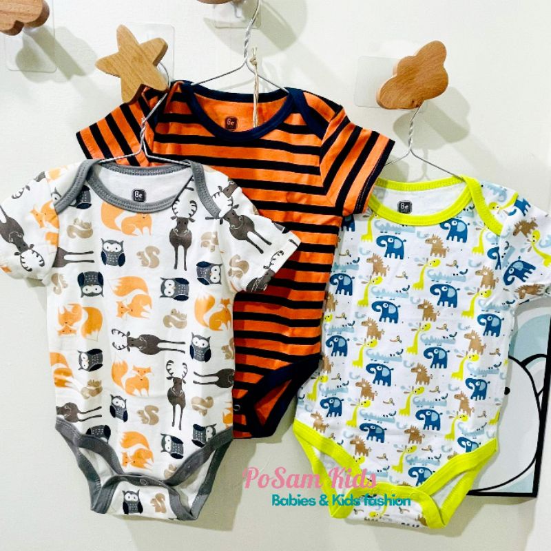 (Chọn mẫu)( Size 6-9m) Bodysuit, body chip cộc tay xuất Mỹ cho bé trai bé gái, hàng xuất xịn - PoSam Kids