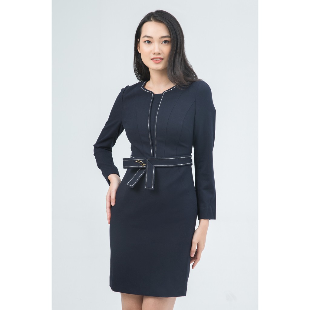 Đầm nữ dài tay dáng ôm IVY moda MS 48M2701