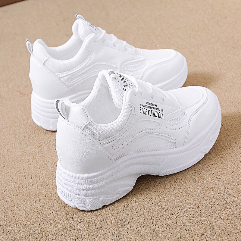 GIÀY Thể thao nữ KO độn đế 6cm chất liệu cao cấp siêu đẹp mẫu mới,sneaker nữ Hot trend, đi học_MTs
