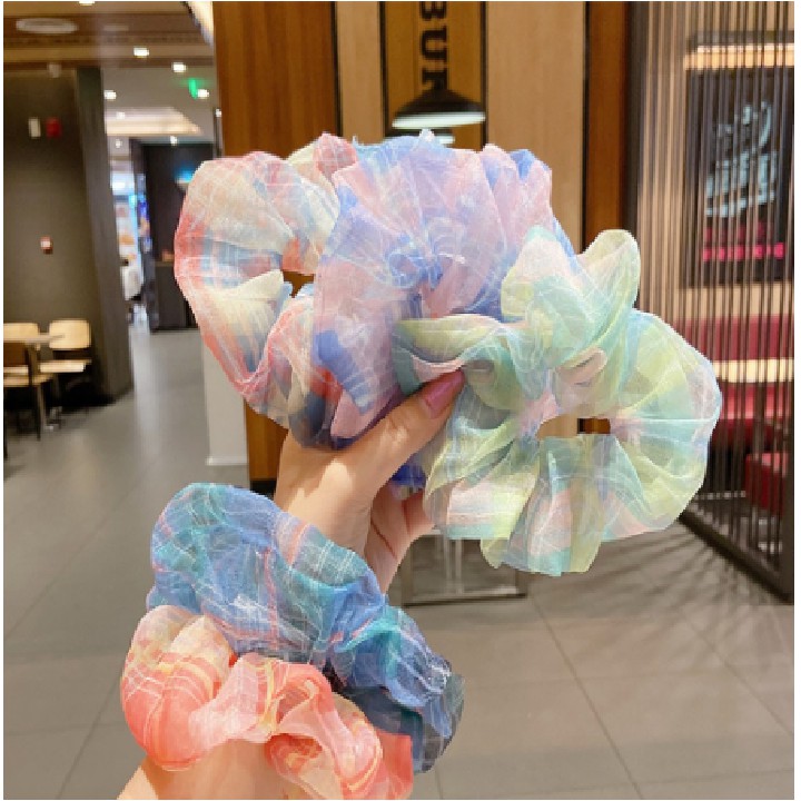 Dây buộc tóc vải scrunchies