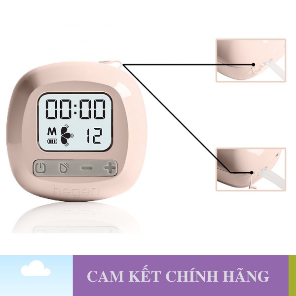 Máy hút sữa điện đôi Hegen êm ái, kiệt sữa, có masa tích hợp trong máy cao cấp - Bảo Hành 12 Tháng