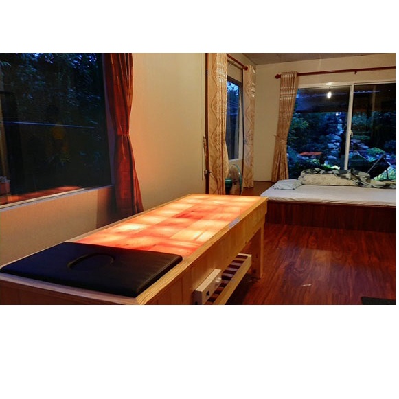 Giường đá muối himalya 21 viên ,đá muối nhập khẩu từ Pakistan, kích thước chuẩn của giường 192cm*72cn*60cm