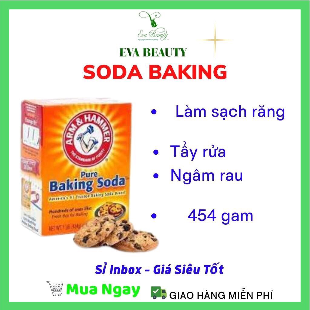 Baking Soda ️CHÍNH HÃNG👍 Làm sạch răng miệng, khử độc thực phẩm EVA