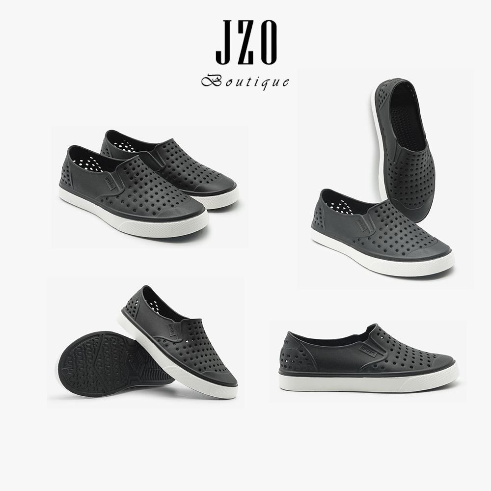 [Chính hãng - Phom nhỏ] Giày nhựa URBAN nam nữ đi mưa đi biển D2201 - Đen trắng
