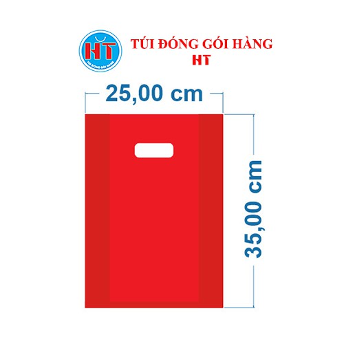 Túi nilon HD đỏ đựng quà, túi đựng hàng, túi gói hàng loại dai, bền, đẹp, đủ mọi kích thước, số lượng 1kg